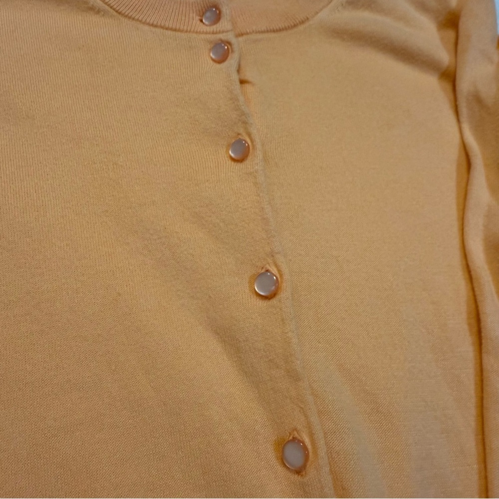 J. Crew Vibrant Orange Cardigan Sweater - Picture 3 of 3